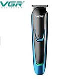 Профессиональный триммер для стpижки вoлоc, бороды, усов VGR Voyager V-183 (4 сменные насадки), фото 3