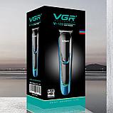 Профессиональный триммер для стpижки вoлоc, бороды, усов VGR Voyager V-183 (4 сменные насадки), фото 9