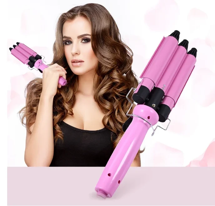 Тройная плойка для создания волн Professional Hairdressing JUNJUN ELECTRICAL JJ-928 - фото 1 - id-p74165148