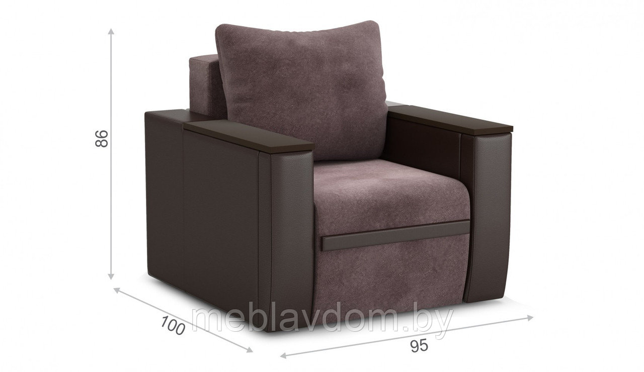 Кресло-кровать Атика New раскладное ткань Cortex/java - фото 3 - id-p194495370
