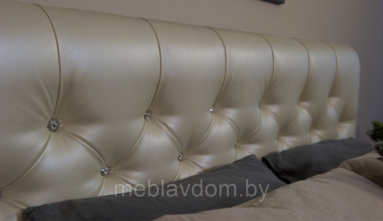 Мягкая кровать Беатриче с подъемным механизмом 140х200 кожзам Pearl Shell - фото 8 - id-p194495375