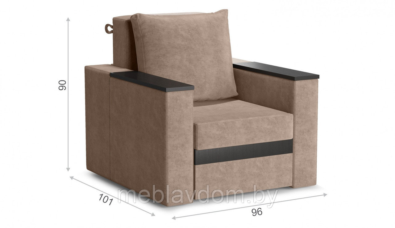 Кресло Браун раскладное ткань Nevada/latte - фото 3 - id-p194495379