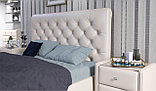 Мягкая кровать Беатриче с подъемным механизмом 160х200 кожзам Pearl Shell, фото 5