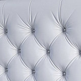 Мягкая кровать Беатриче с подъемным механизмом 180х200 кожзам Teos White, фото 9