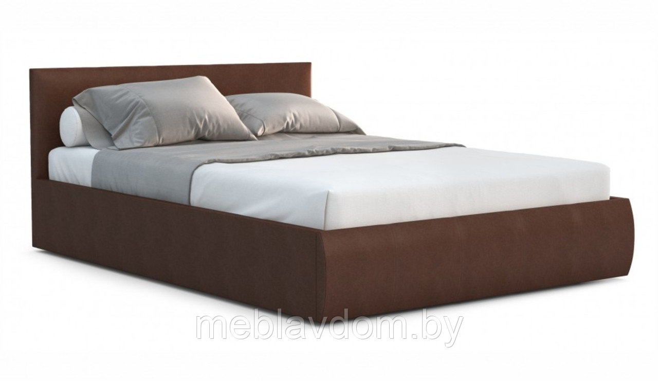 Мягкая кровать Верона 160 Teos dark brown с подъемным механизмом - фото 1 - id-p194495422