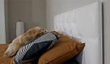 Мягкая кровать Женева 160 Teos white с подъемным механизмом, фото 8