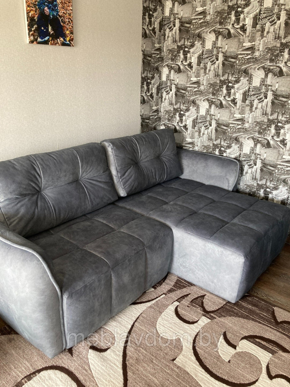 Угловой диван Треви-3 ткань Kengoo/ash (2,5х1,7м) - фото 3 - id-p194495450