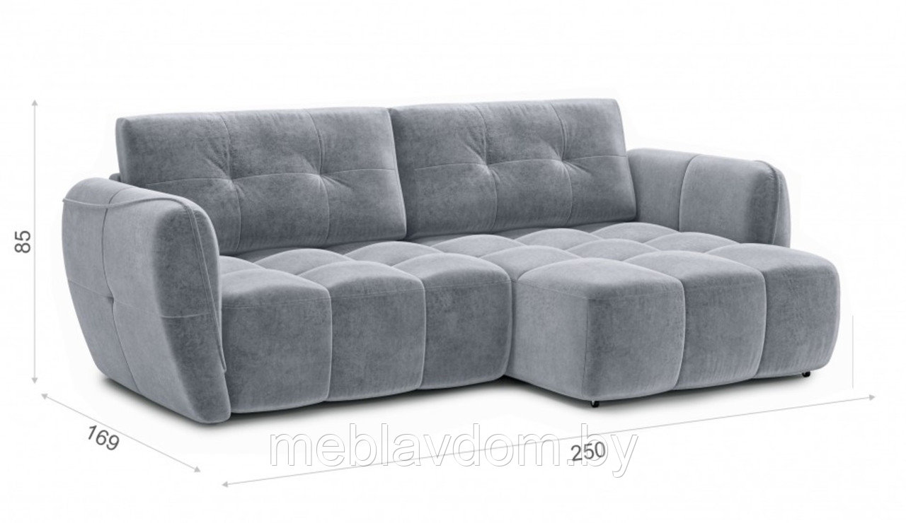 Угловой диван Треви-3 ткань Kengoo/ash (2,5х1,7м) - фото 6 - id-p194495450
