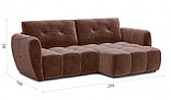 Угловой диван Треви-3 ткань Kengoo/nut (2,5х1,7м), фото 4