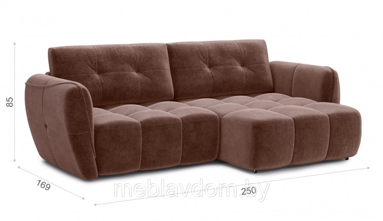 Угловой диван Треви-3 ткань Kengoo/nut (2,5х1,7м) - фото 4 - id-p194495452