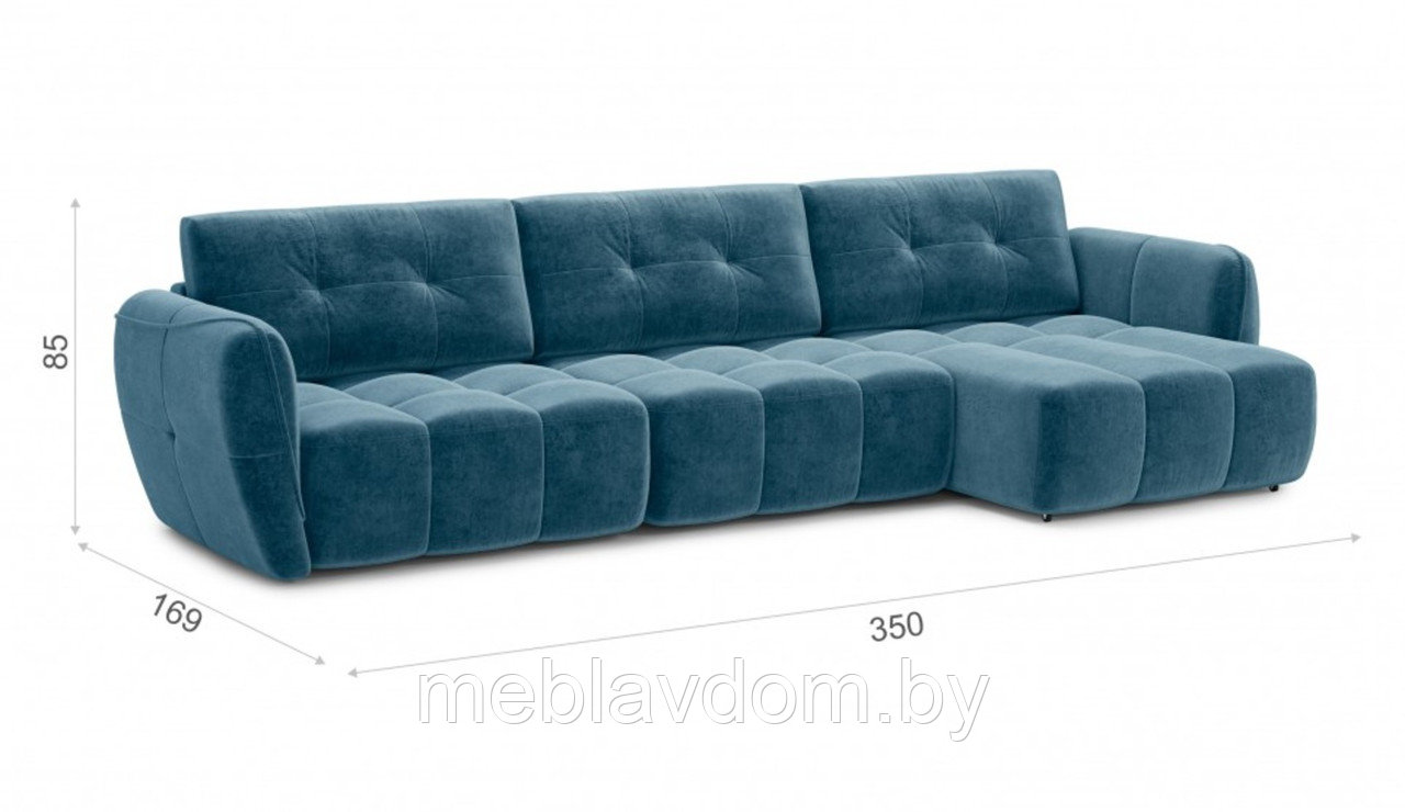 Угловой диван Треви-4 ткань Kengoo/teal (3,0х1,4м) - фото 7 - id-p194495465