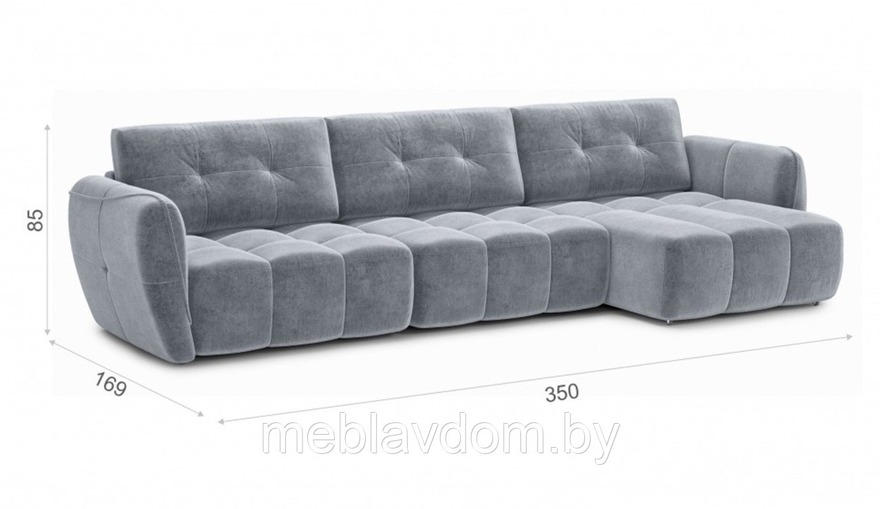 Угловой диван Треви-4 ткань Kengoo/ash (3,0х1,4м) - фото 5 - id-p194495467