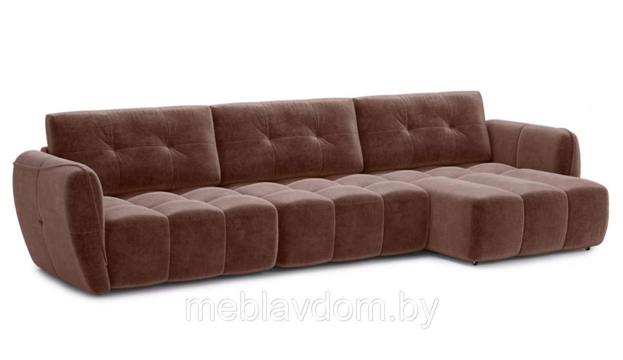 Угловой диван Треви-4 ткань Kengoo nut (3,0х1,4м) - фото 1 - id-p194495469