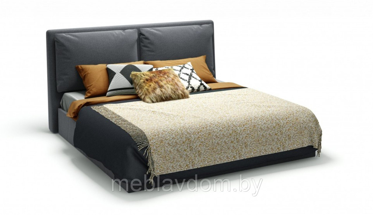 Мягкая кровать Эмилия (180х200) с подъемным механизмом Atlanta/grafit - фото 1 - id-p194495475