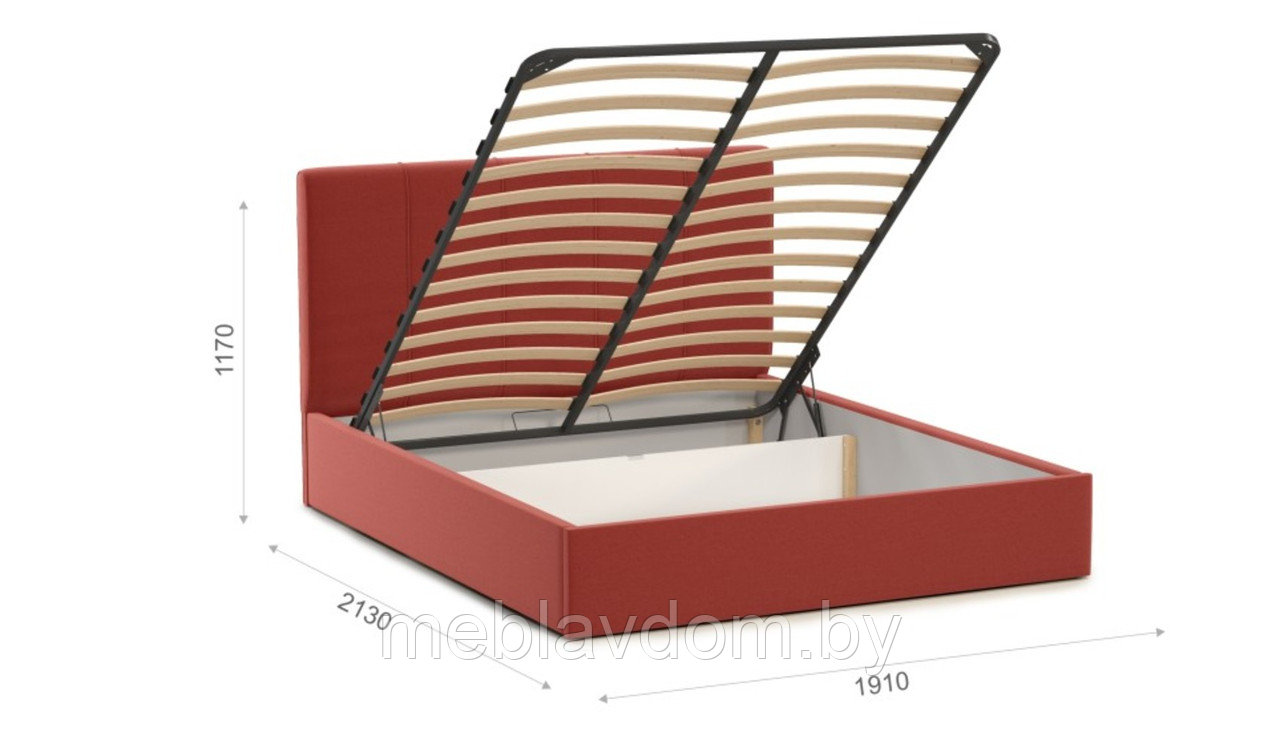 Мягкая кровать Джессика 180 Amigo terra с подъемным механизмом - фото 3 - id-p194495485