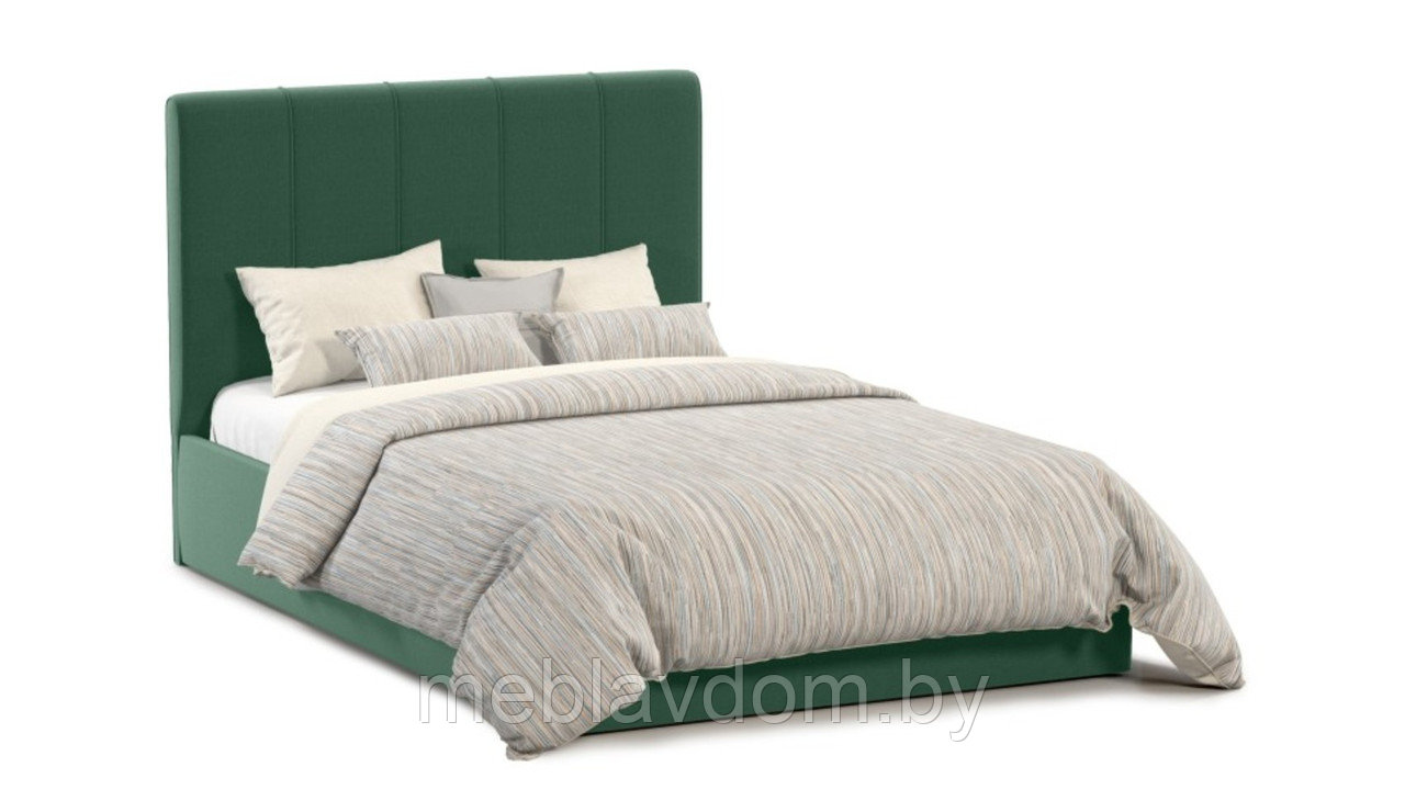 Мягкая кровать Джессика 140 Amigo green с подъемным механизмом - фото 2 - id-p194495486