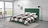 Мягкая кровать Джессика 160 Amigo green с подъемным механизмом, фото 2