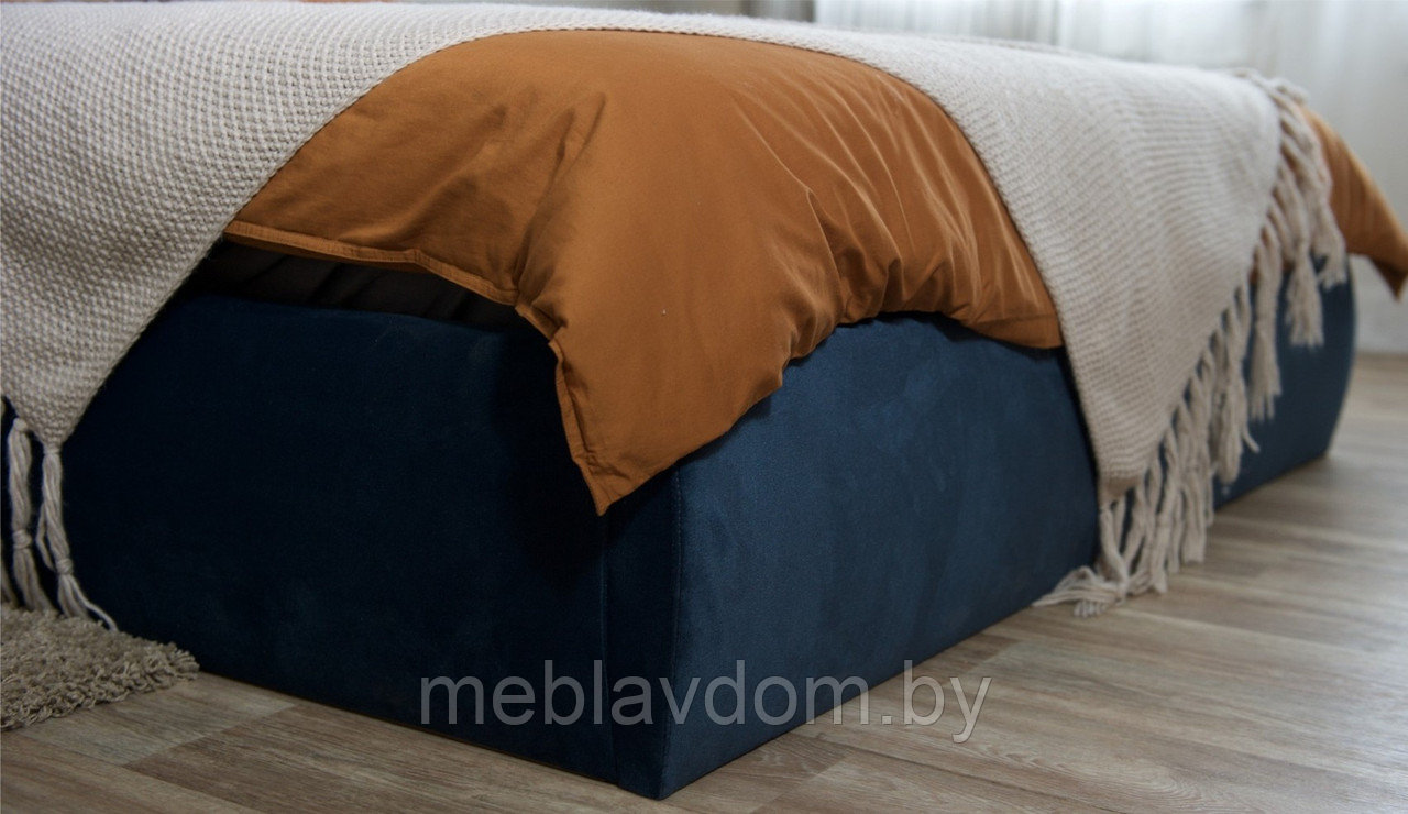 Мягкая кровать Бетти 160 lecco/ocean с подъемным механизмом - фото 10 - id-p194495494