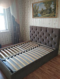 Мягкая кровать Бетти 160х200 с подъемным механизмом Lecco/vision, фото 5