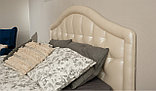 Мягкая кровать Элизабет 180 Pearl shell с пуговицами с подъемным механизмом, фото 6