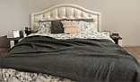 Мягкая кровать Элизабет 180 Pearl shell с пуговицами с подъемным механизмом, фото 10