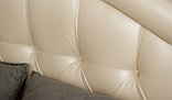 Мягкая кровать Элизабет 140 Pearl shell с пуговицами с подъемным механизмом, фото 8