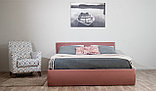 Мягкая кровать Верона 180 Bingo mauve с подъемным механизмом, фото 7