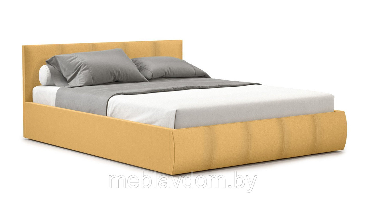 Мягкая кровать Верона 180х200 с подъемным механизмом Bingo mustard - фото 1 - id-p194495515
