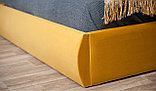 Мягкая кровать Верона 180х200 с подъемным механизмом Bingo mustard, фото 9