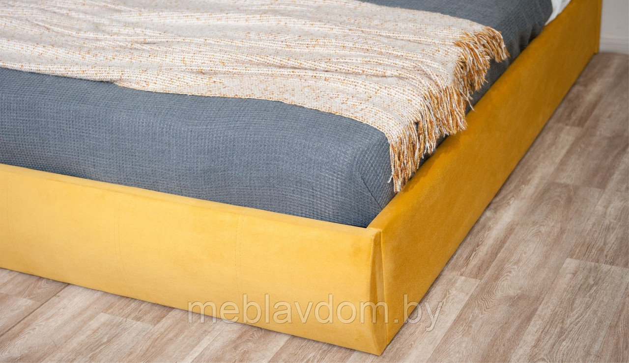 Мягкая кровать Верона 180х200 с подъемным механизмом Bingo mustard - фото 10 - id-p194495515