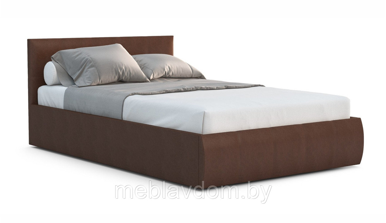 Мягкая кровать Верона 140 Dark brown с подъемным механизмом - фото 1 - id-p194495518
