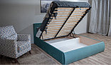Мягкая кровать Верона 140х200 с подъемным механизмом Bingo mint, фото 10