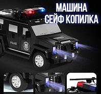 Полицейская машинка сейф копилка CASH TRUCK с кодом и отпечатком пальца