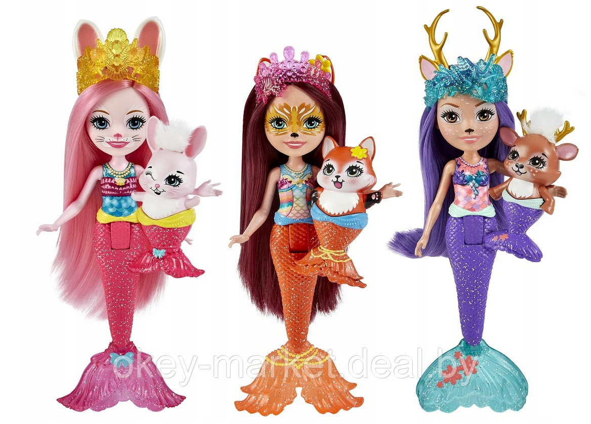 Игровой набор из 3 кукол Enchantimals Волшебные русалочки HCF87 - фото 2 - id-p194496608