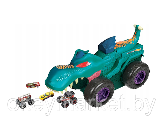 Игровой набор Hot Wheels Монстр-трак Голодный Мега Рекс GYL13, фото 3