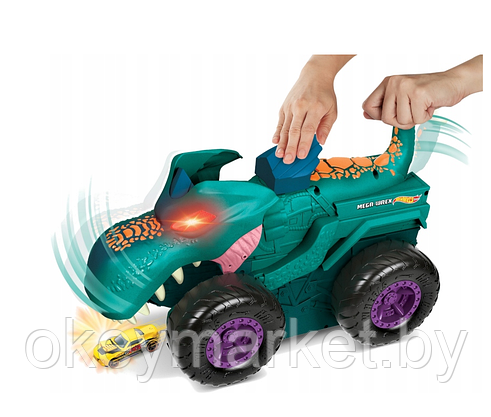 Игровой набор Hot Wheels Монстр-трак Голодный Мега Рекс GYL13, фото 2