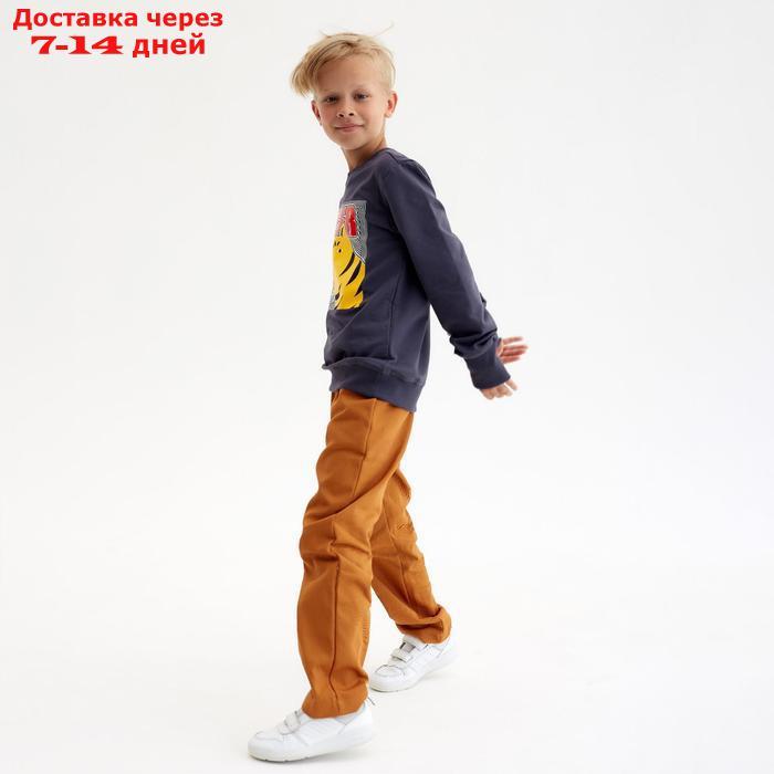 Джемпер (свитшот) для мальчика MINAKU: Casual collection цвет графит, рост 128 - фото 3 - id-p194385376