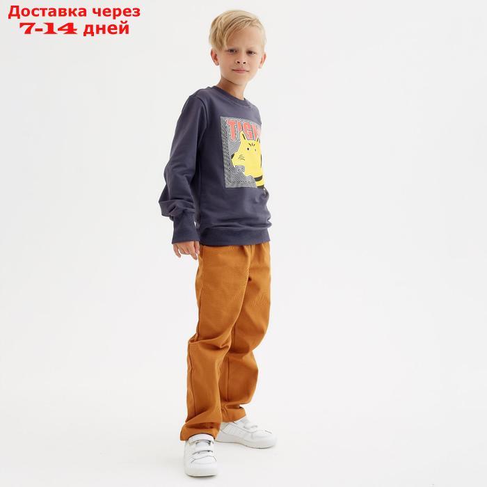 Джемпер (свитшот) для мальчика MINAKU: Casual collection цвет графит, рост 128 - фото 6 - id-p194385376