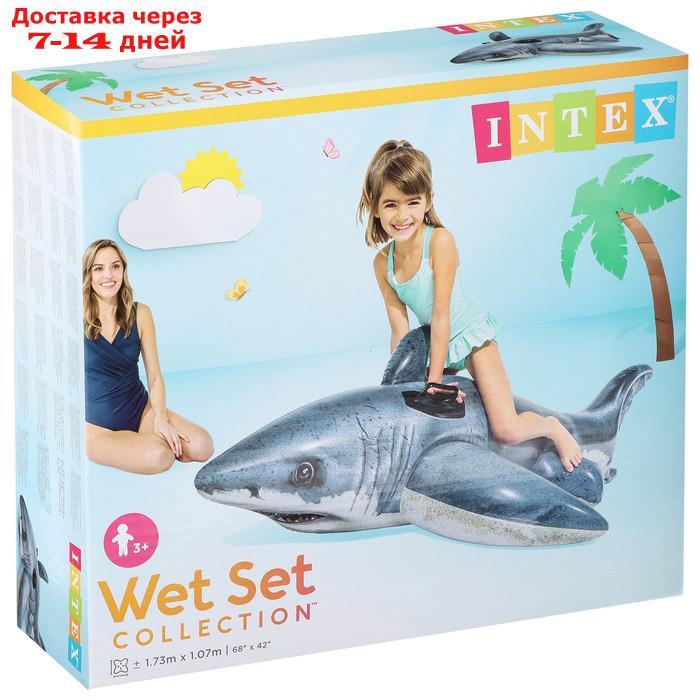 Игрушка для плавания "Акула", 173 х 107 см, от 3 лет 57525NP INTEX - фото 2 - id-p193936038