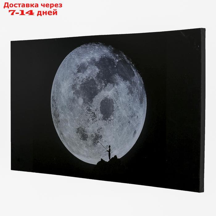 Картина на холсте "Луна" 60х100 см - фото 2 - id-p194383291