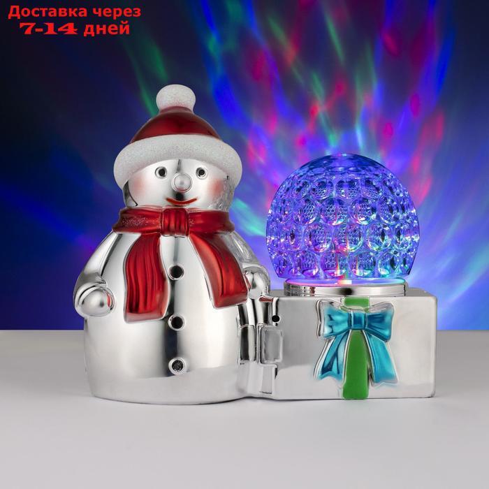 Световая фигура "Снеговик и шар", 3 LED, 220V - фото 1 - id-p194385615