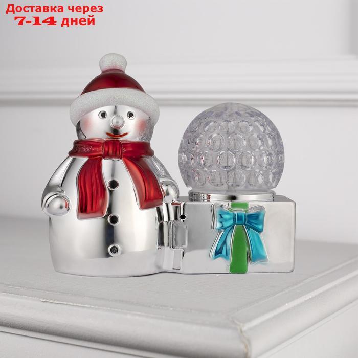 Световая фигура "Снеговик и шар", 3 LED, 220V - фото 2 - id-p194385615