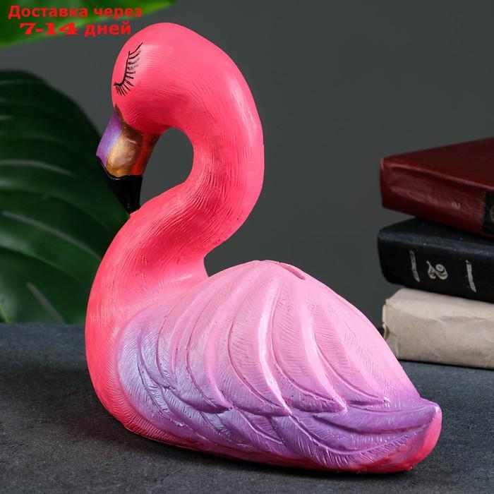 Копилка "Фламинго большой" розовый с фиолетовым 24см - фото 3 - id-p194384664