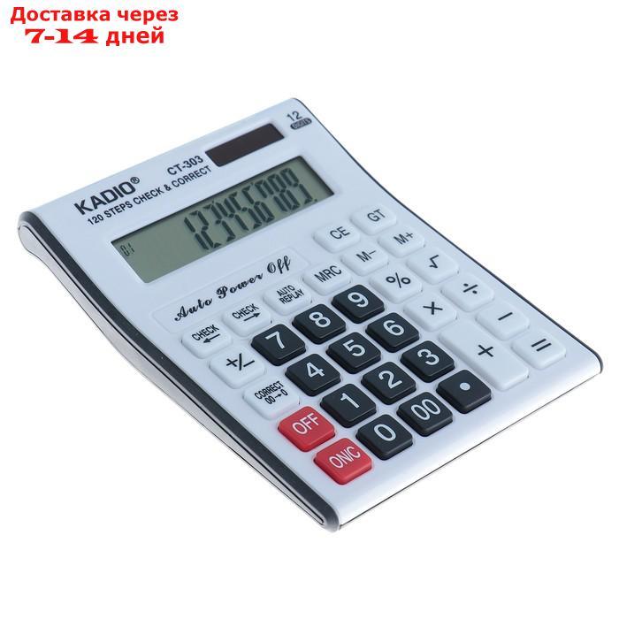 Калькулятор настольный, 12-разрядный, 303, двойное питание - фото 2 - id-p194383595