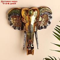 Панно настенное "Голова слона" 33х13х40 см