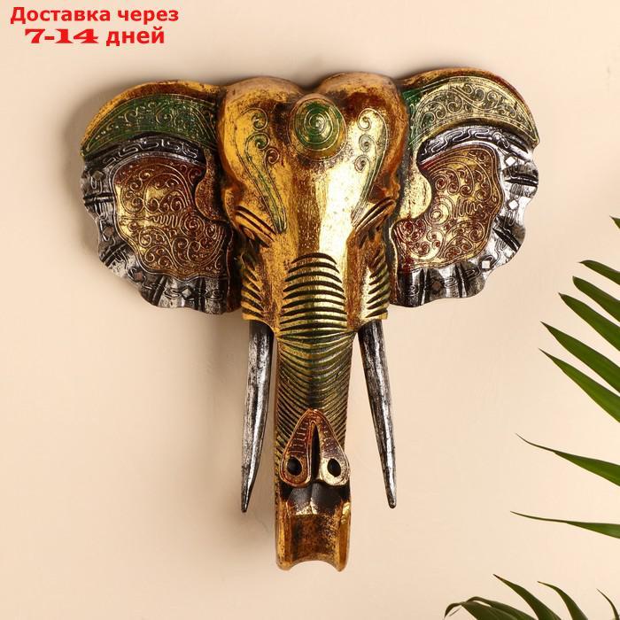 Панно настенное "Голова слона" 33х13х40 см - фото 1 - id-p193945538