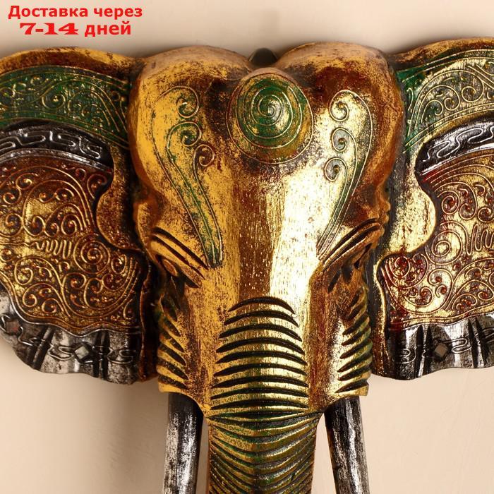 Панно настенное "Голова слона" 33х13х40 см - фото 4 - id-p193945538