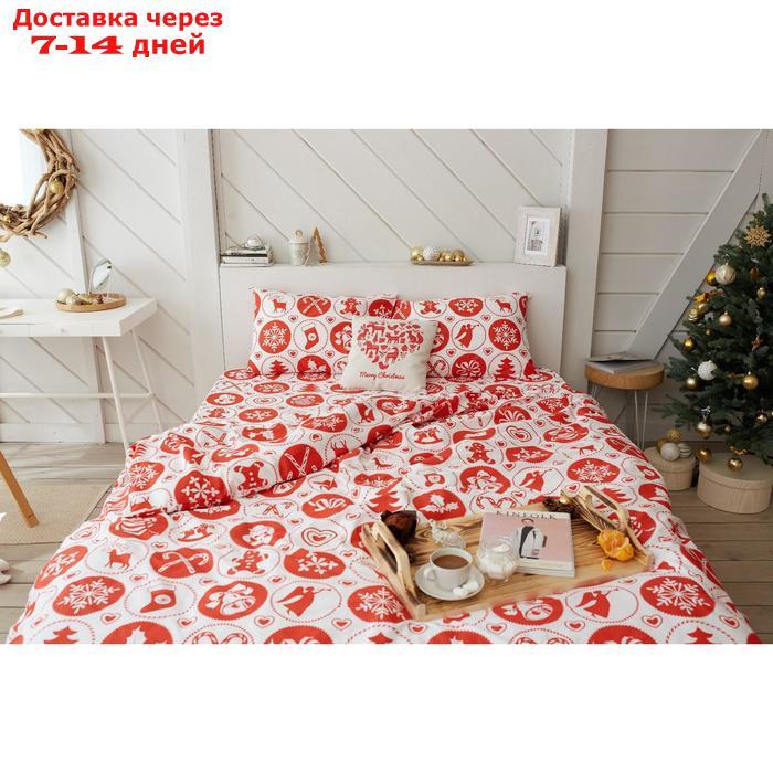 Постельное белье LoveLife дуэт " New Year's gifts" 143*215см-2шт,225*240см,50*70см-2шт - фото 9 - id-p194385780