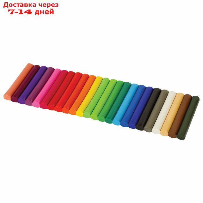 Пластилин 24 цвета, 500 г, BRAUBERG высшее качество, картонная упаковка - фото 3 - id-p194381684