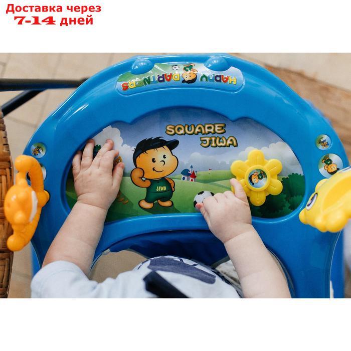 Ходунки "Солнышко", 7 колес, муз. игрушки, синий - фото 9 - id-p194384914